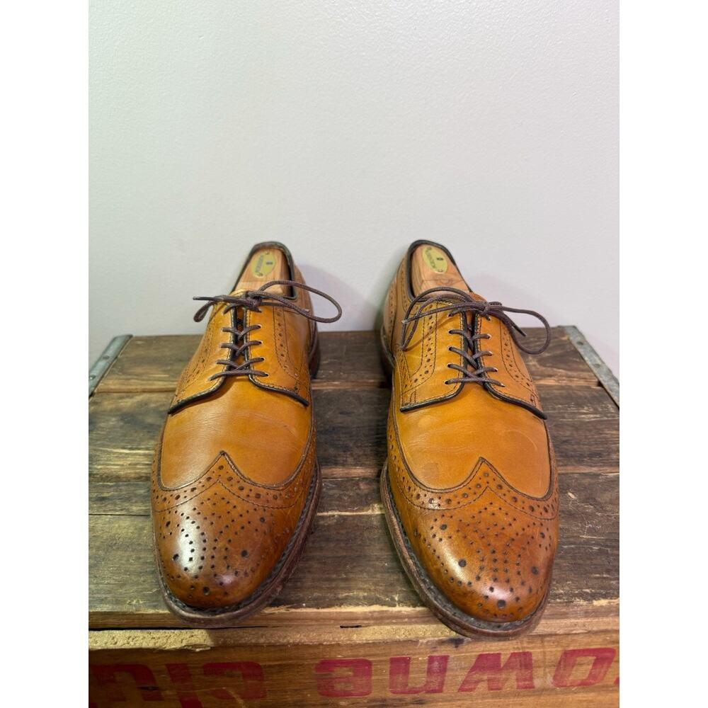 Allen Edmonds Shoes Men's 9D Brown Stuttgart Derby Wingtip Lace Up